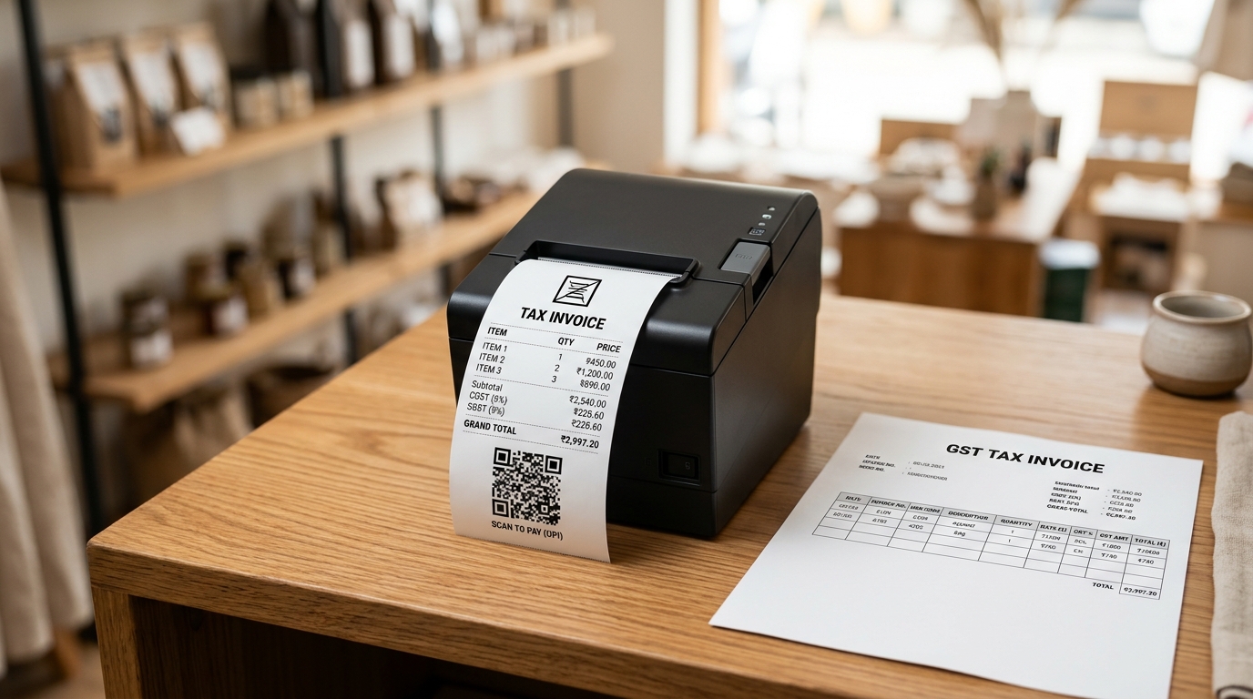 80mm Thermal Receipt Printer and A4 GST Billing Software in Kerala